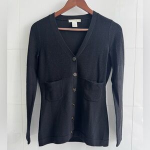 Design History Black Cardigan. Size Small.
